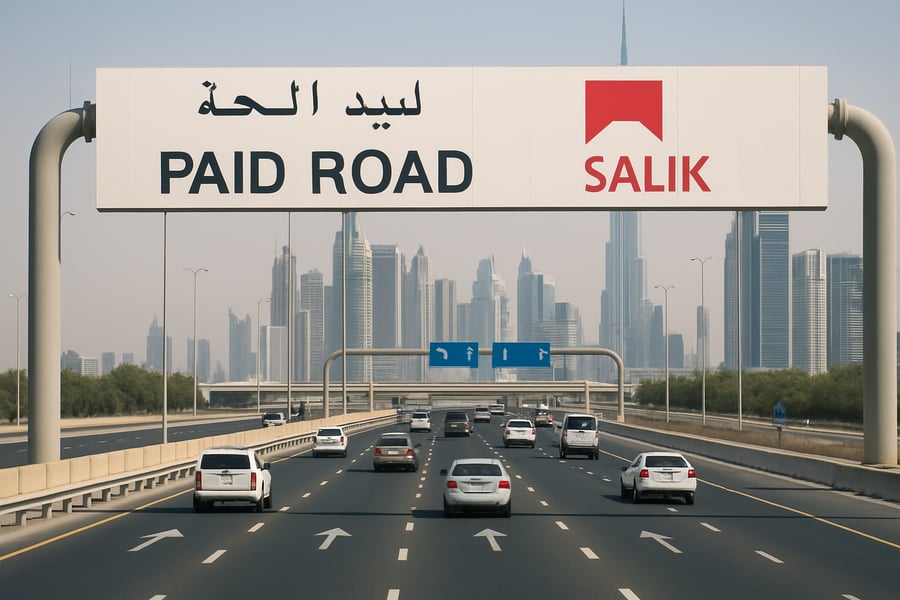 Dubai paid roads and toll system